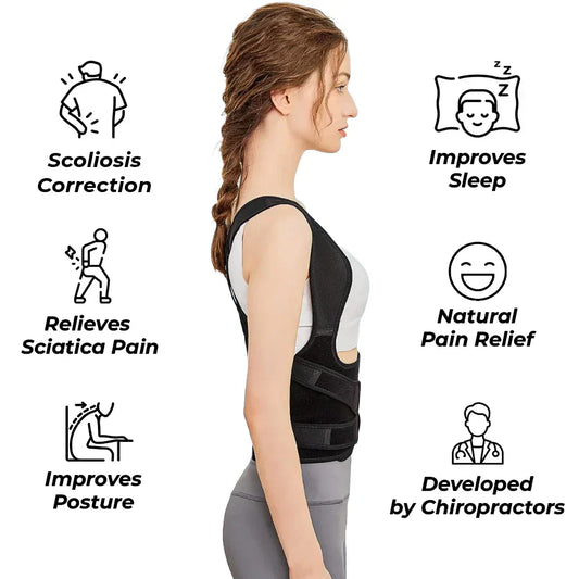 Adjustable Back Support for Relief from Back Pain