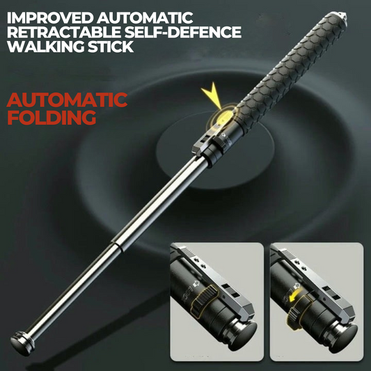 Automatic Self-Defense Walking Stick for Hiking and Urban Safety