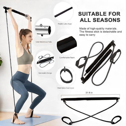 Total Body Pilates Fitness System for Home Workouts