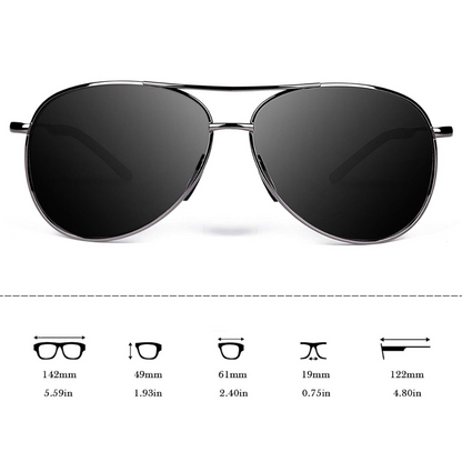 Aviator Sunglasses with Polarized Lenses