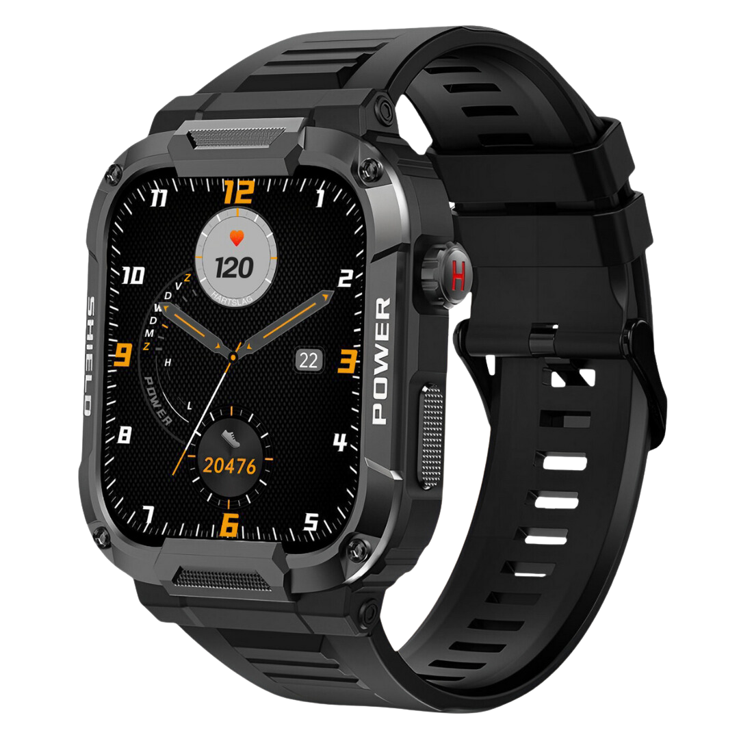 Robust Smartwatch with Health Monitor – Shock Resistant and Waterproof