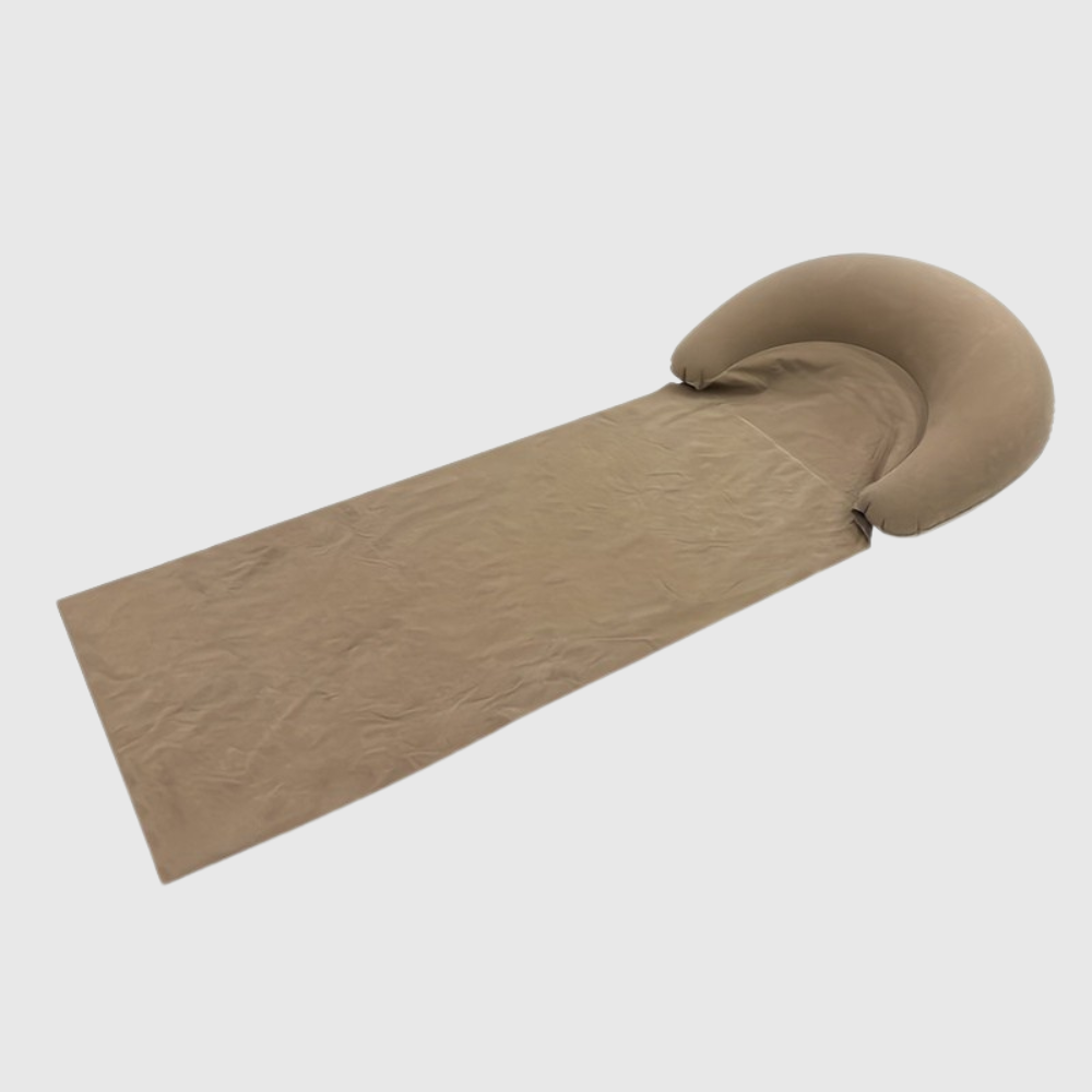 Inflatable Beach Mat with Headrest for Comfortable Relaxation