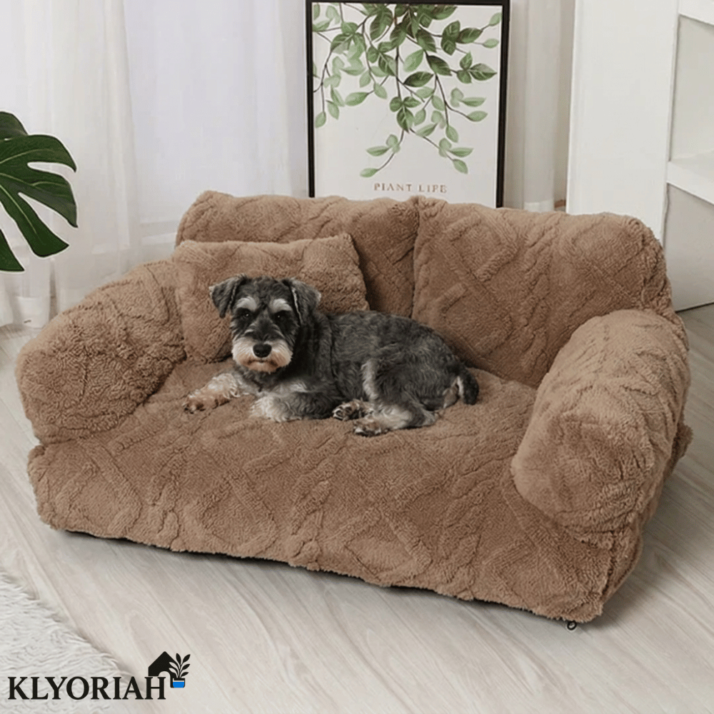 Snug Haven Dog Bed with Elevated Edges – Plush Comfort