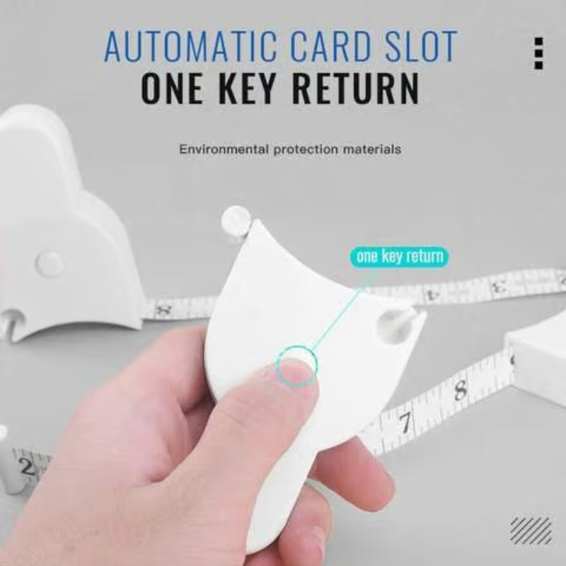 PrecisionFlex 150cm Measuring Tape | One-Hand Click & Secure Lock
