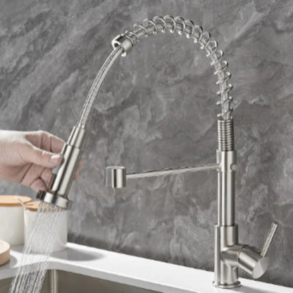 Contemporary Kitchen Faucet with Sleek Design and Practical Use