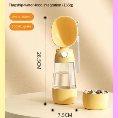 Portable Bottle for Pet Food and Water