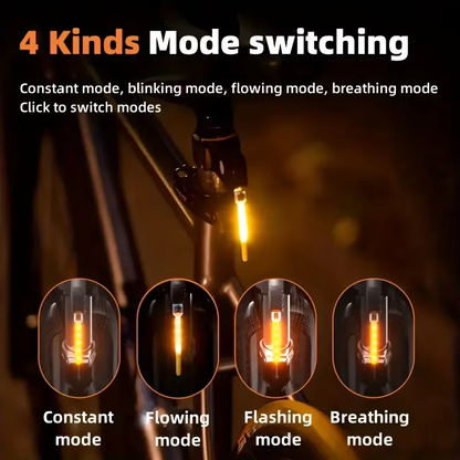Rechargeable Bicycle Tail Light for Enhanced Safety