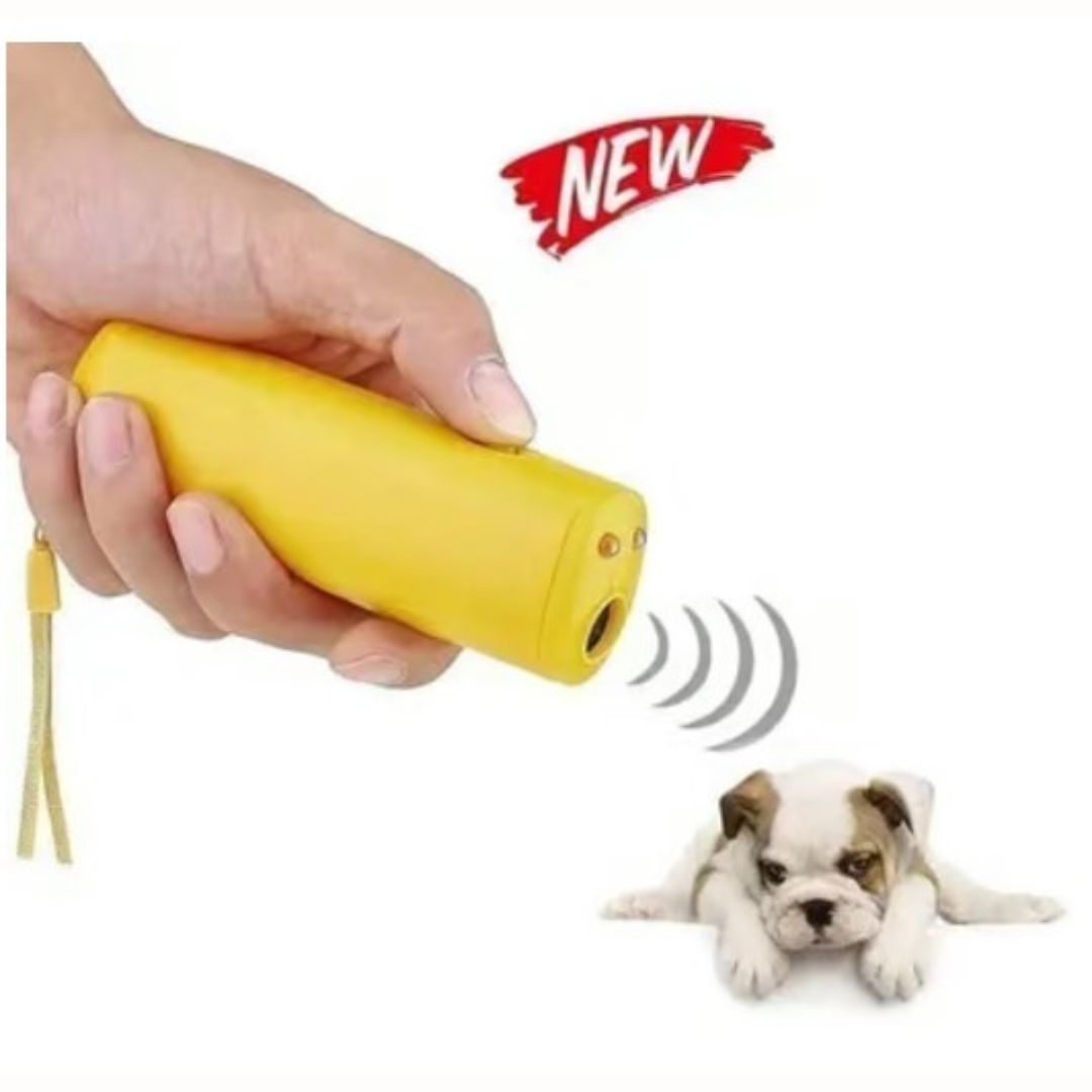 Ultrasonic Pet Trainer with LED Flashlight – Handheld Device