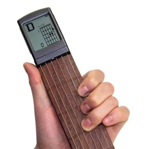 Portable Guitar Chord Trainer | 6-String Practice Tool with Display