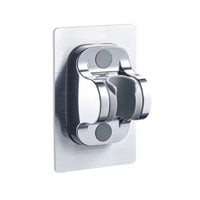 1 silver shower holder