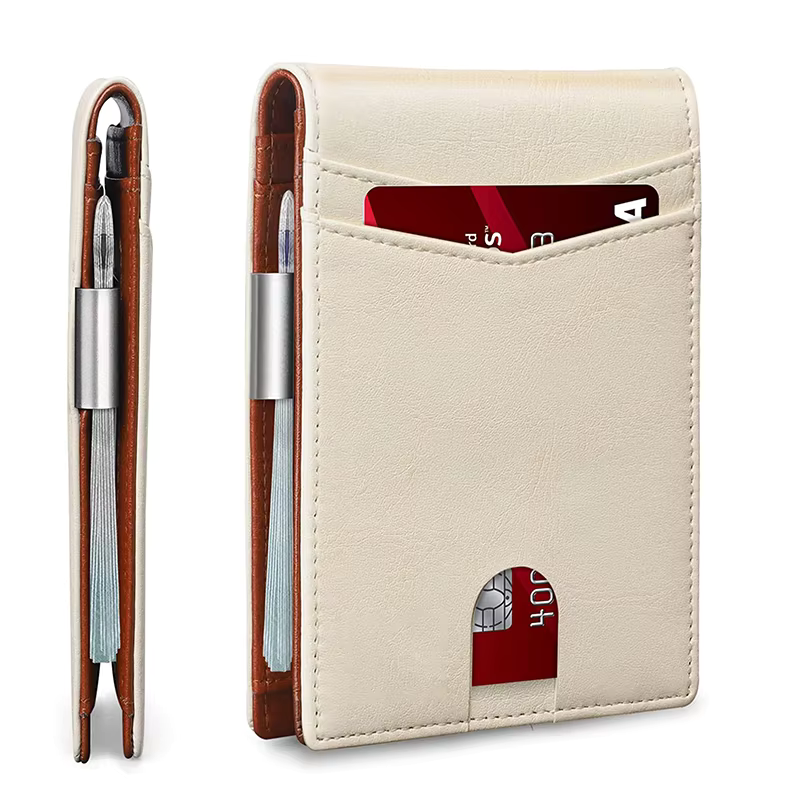Compact RFID Leather Wallet for Men – Thin and Secure Design