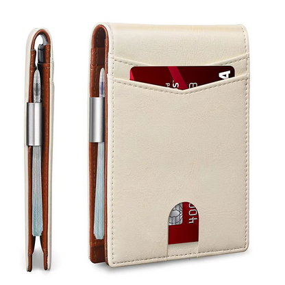Compact RFID Leather Wallet for Men – Thin and Secure Design