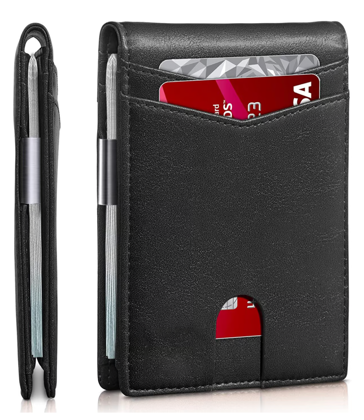 Compact RFID Leather Wallet for Men – Thin and Secure Design