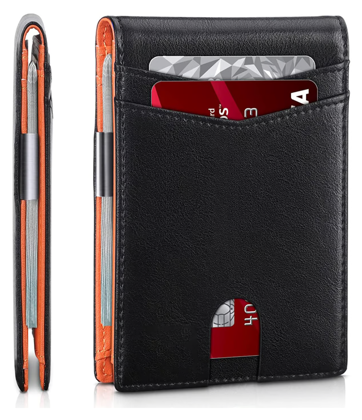 Compact RFID Leather Wallet for Men – Thin and Secure Design