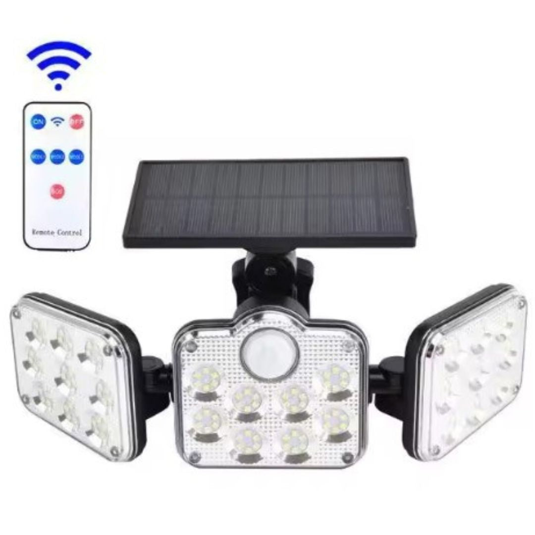 Triple LED Solar Wall Light – Illuminate Your Outdoor Space Efficiently