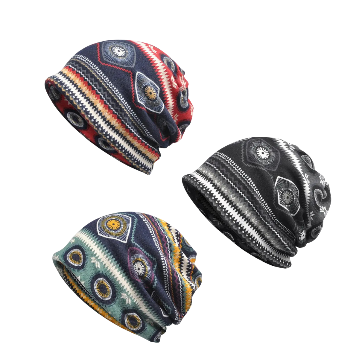Thin Beanie Cap - Vintage Turban Style Hat