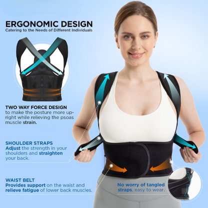 Adjustable Back Support for Relief from Back Pain