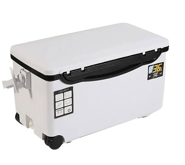Fishing Cooler Container with Air Vents for Extended Cold Retention