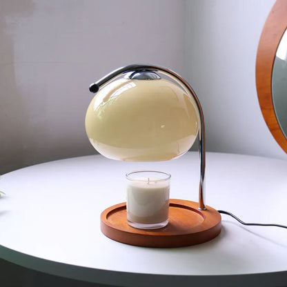 Retro Glass Table Lamp in Alyssa Style