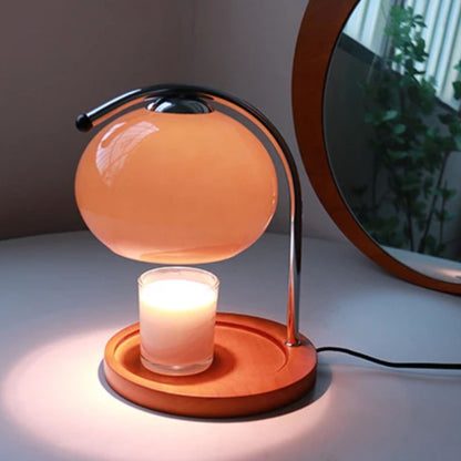 Retro Glass Table Lamp in Alyssa Style