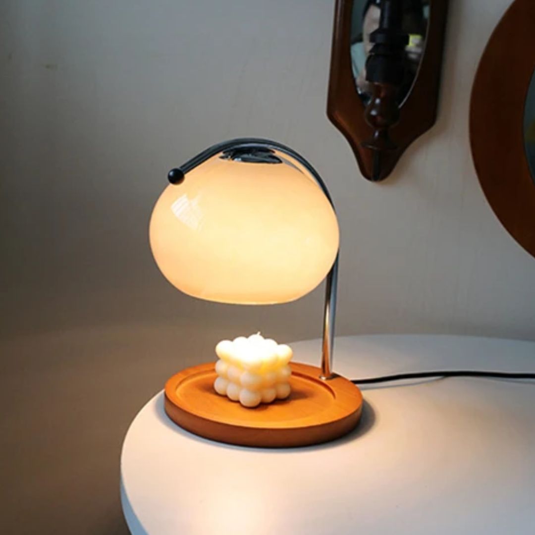 Elegant Glass Table Lamp in Retro Style - Taalita Design