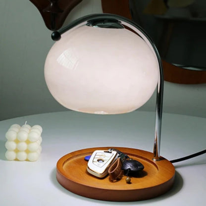 Retro Glass Table Lamp in Alyssa Style
