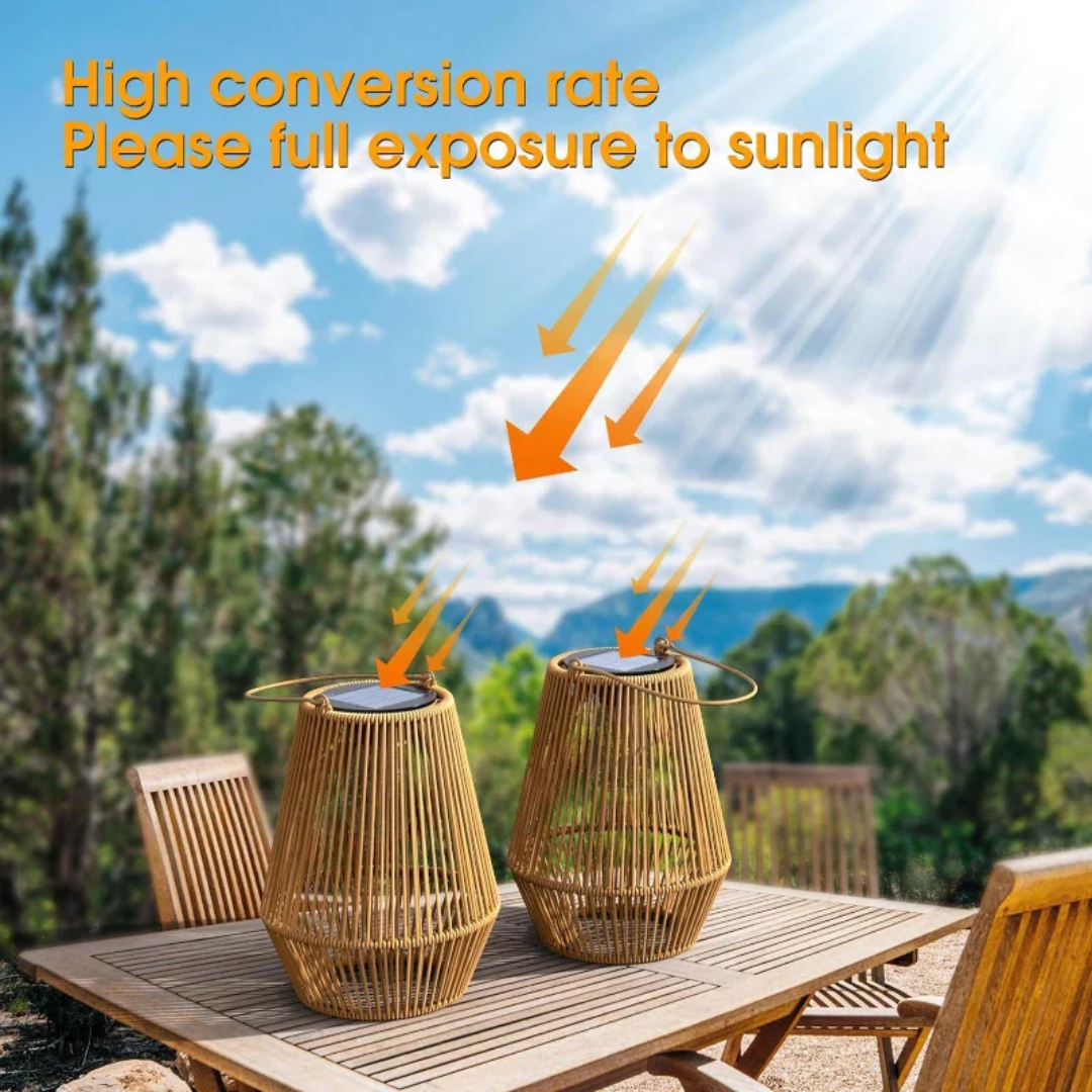 Handcrafted Waterproof Solar Garden Lantern