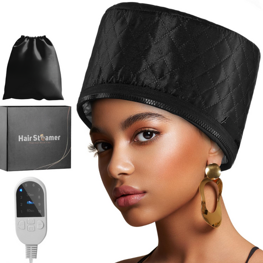 Electric Hair Steam Cap for Deep Care | 10 Heat Settings | Moisture & Shine
