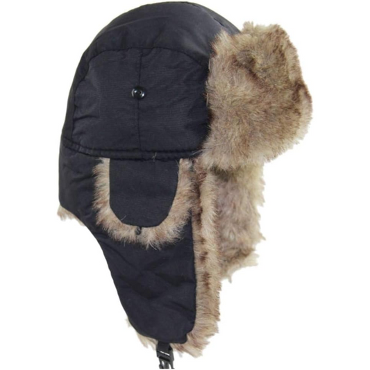 Windproof Unisex Winter Hat with Warm Lining - ArcticGuard Trapper Cap