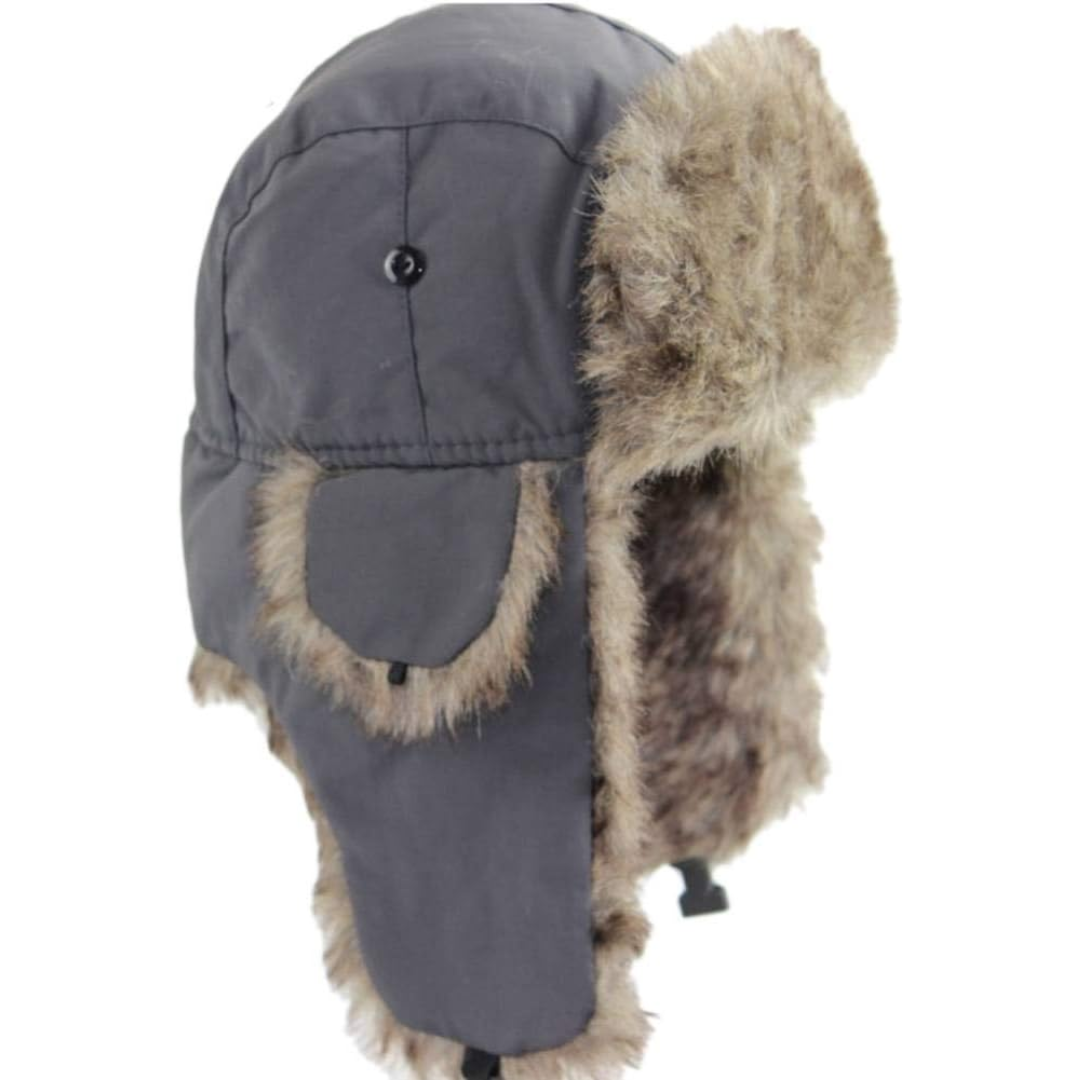 Windproof Unisex Winter Hat with Warm Lining - ArcticGuard Trapper Cap