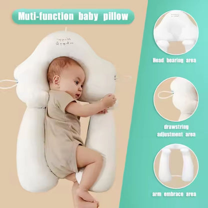 Ergonomic Baby Sleep Pillow for Healthy Rest and Head Protection