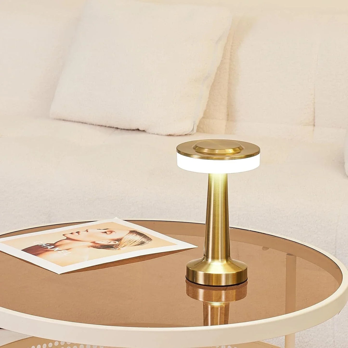 Stylish Cordless Table Lamp – Portable Retro Design