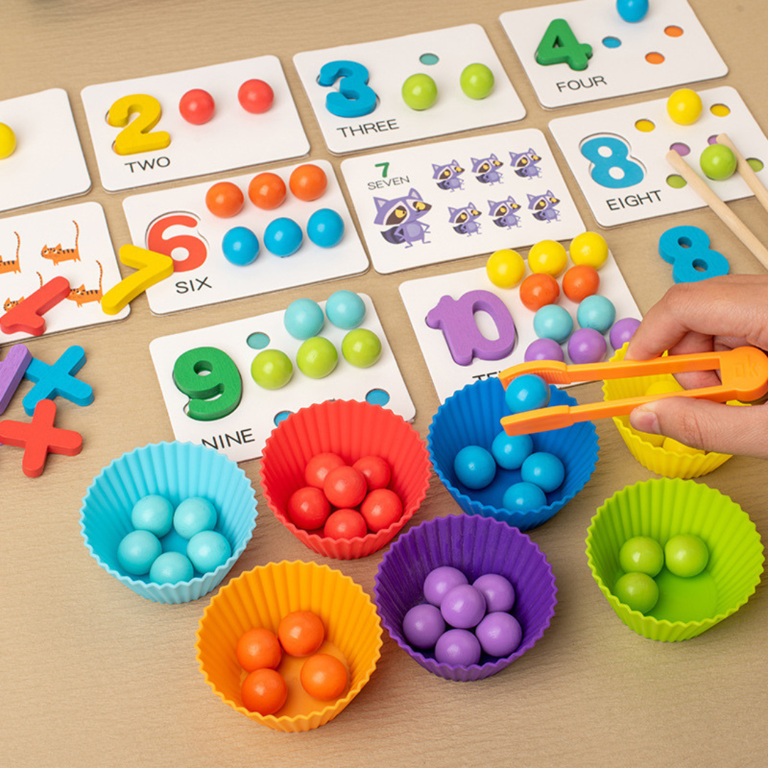 Montessori Learning Set for Colors and Numbers