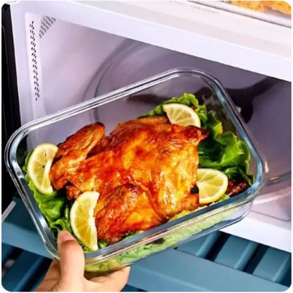 Borosilicate Glass Lunchbox - Bento Style Container