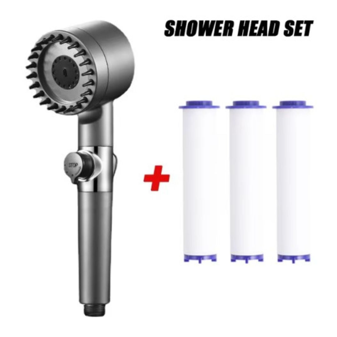 Shower Head with Three Spray Settings - AquaFlow