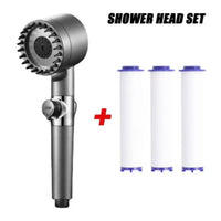 Shower head + 3 filter cartridges