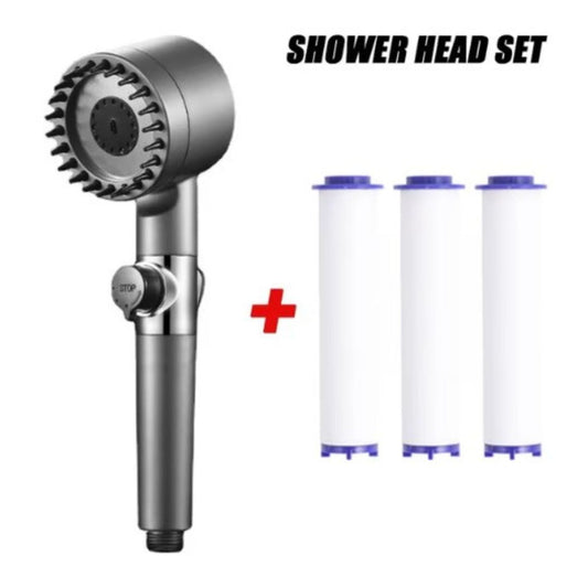 Shower Head with Three Spray Settings - AquaFlow