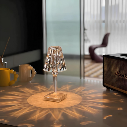 LED Table Lamp with Sparkling Crystal Touch – Elegant Design