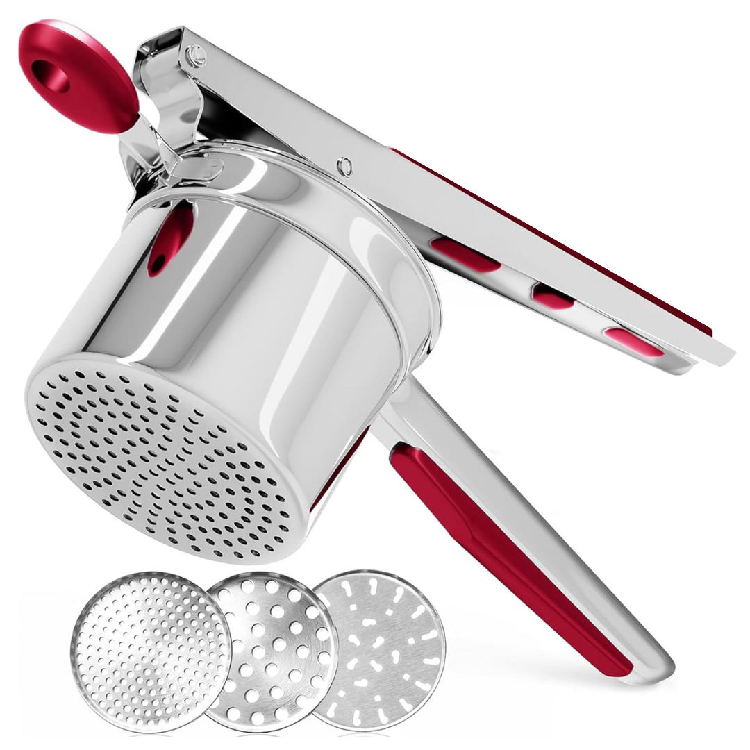 Stainless Steel Potato Masher - 450ml Capacity - Durable for Fruits & Vegetables