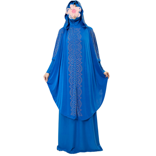 Long Skirt Abaya Kaftan with Hood for Women - Prayer Outfit