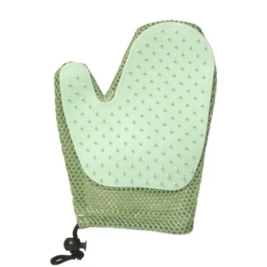 Dual-Action Cat Grooming Glove for Effortless Care