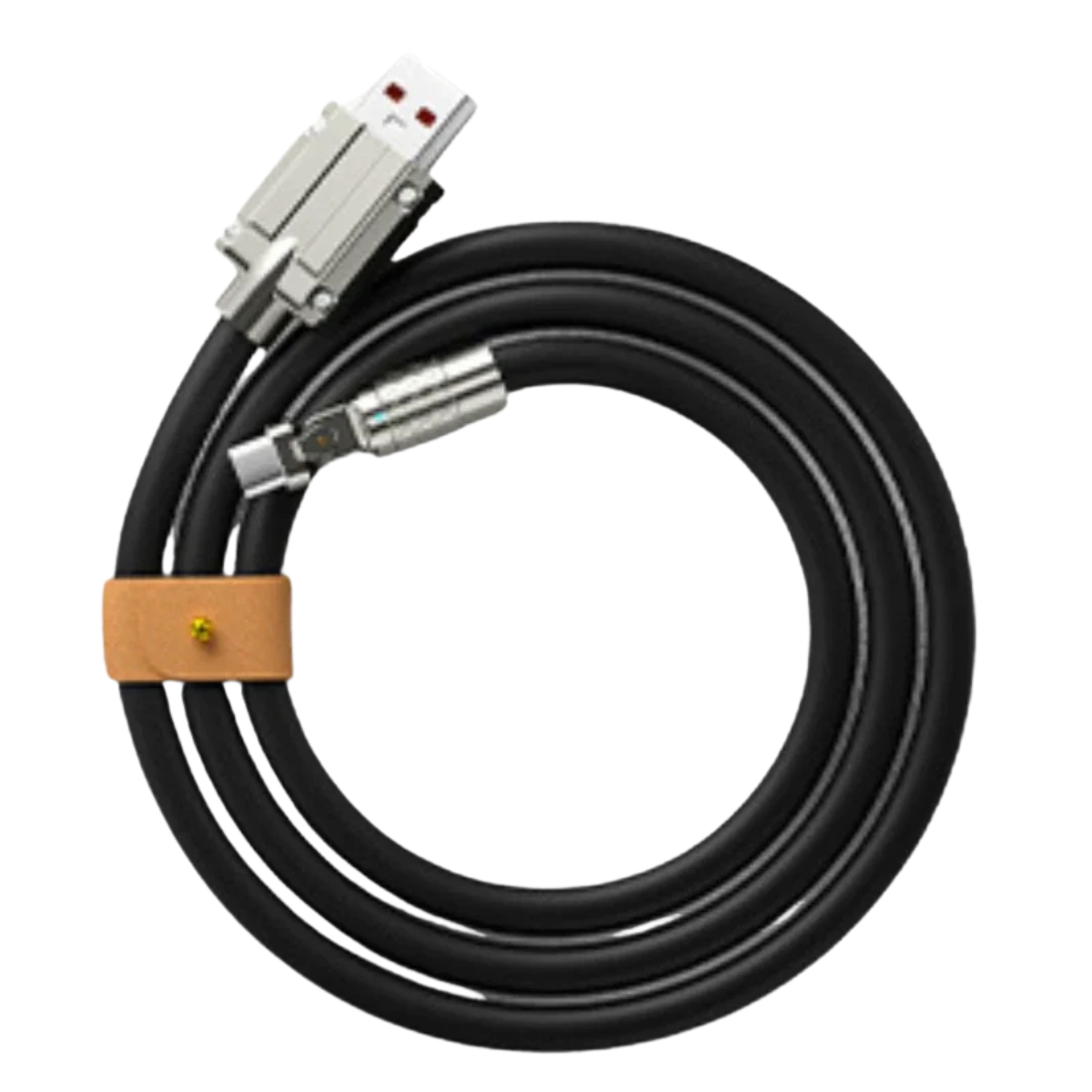USB Type-C Charging Cable with Rotatable Design for Fast Charging