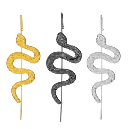 Snake Design Ear Crawler Wrap Earrings in Punk Style