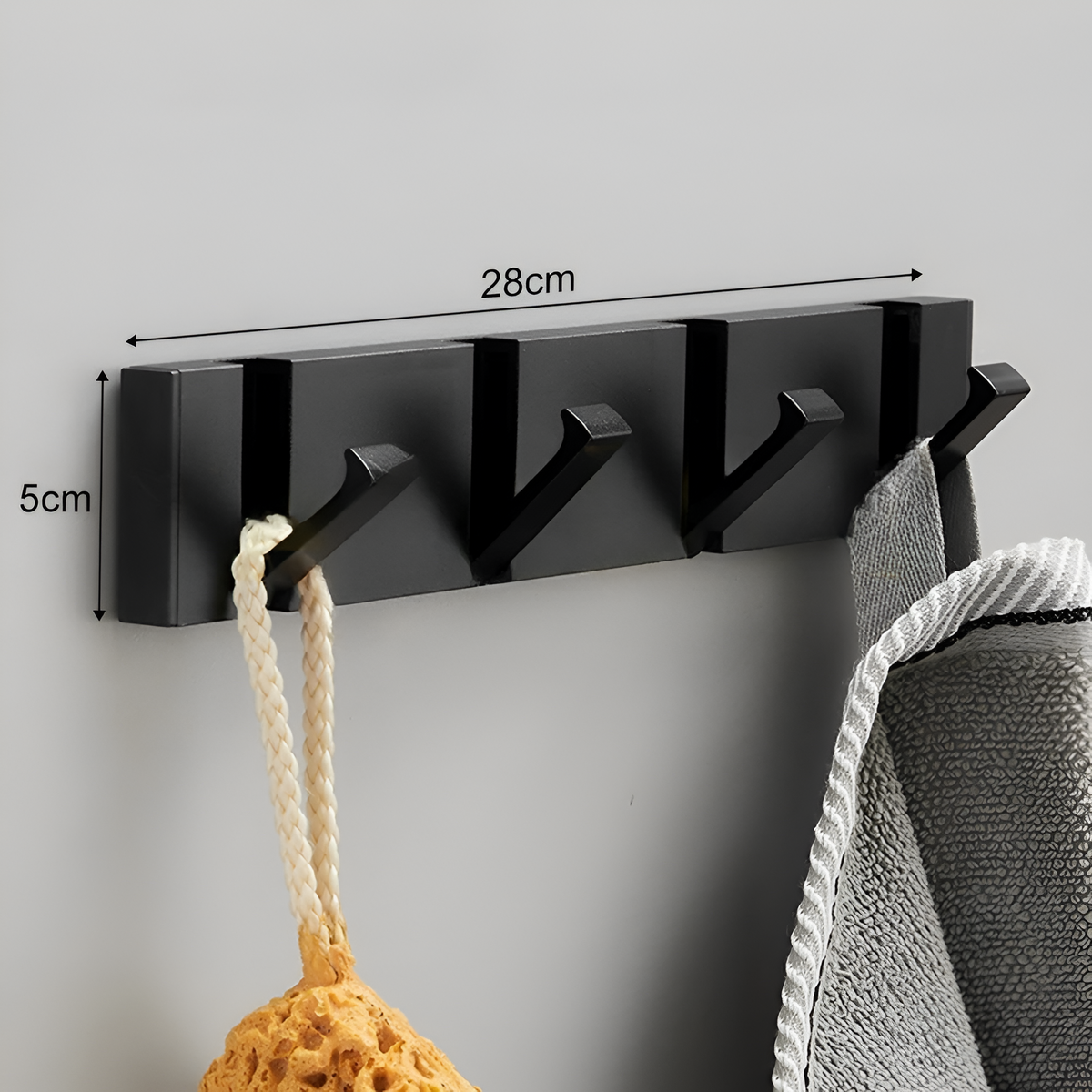 Foldable Wall Hook in Stainless Steel | Adhesive Towel & Coat Hook | Space-Saving Design for Bathroom, Kitchen & Hallway