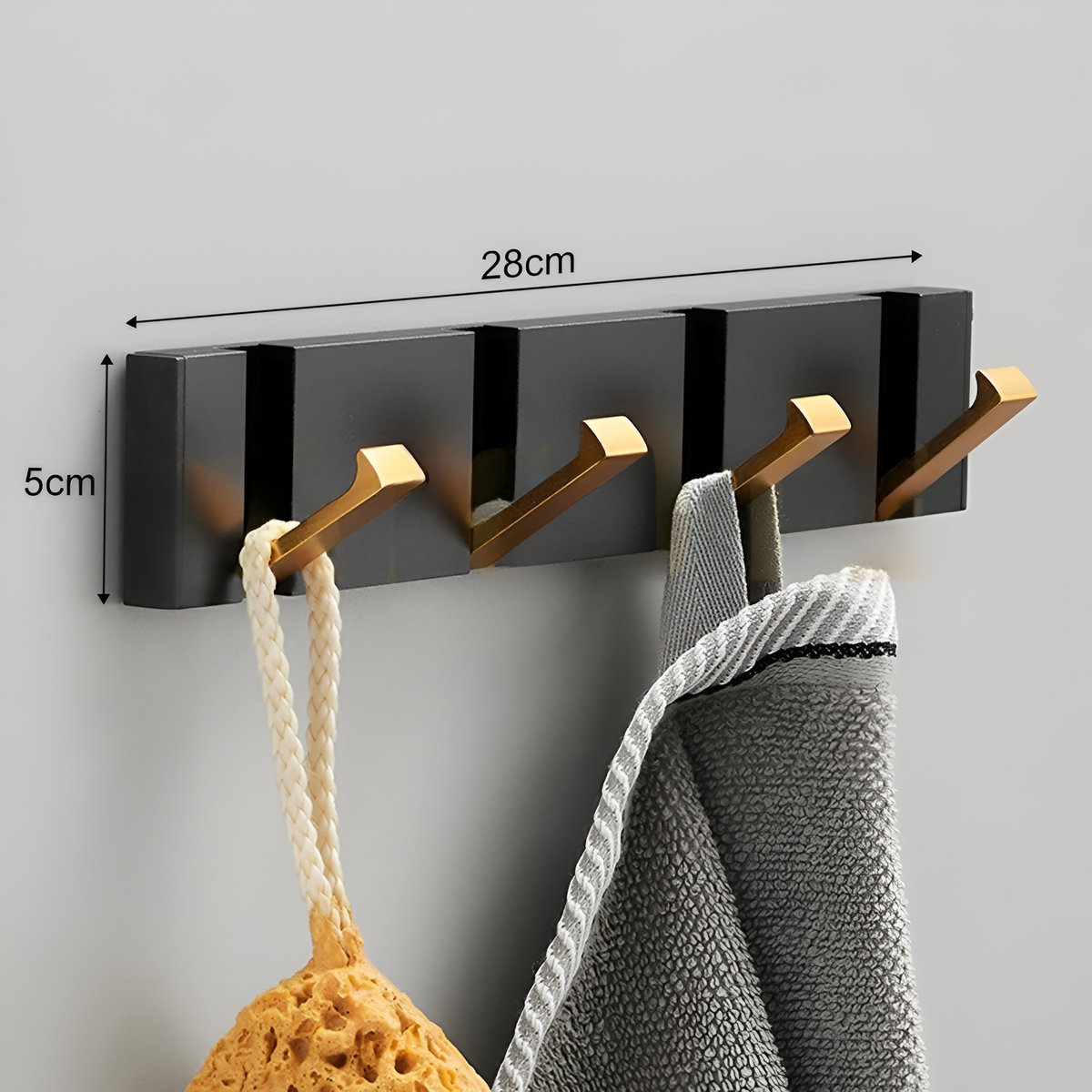 Foldable Wall Hook in Stainless Steel | Adhesive Towel & Coat Hook | Space-Saving Design for Bathroom, Kitchen & Hallway