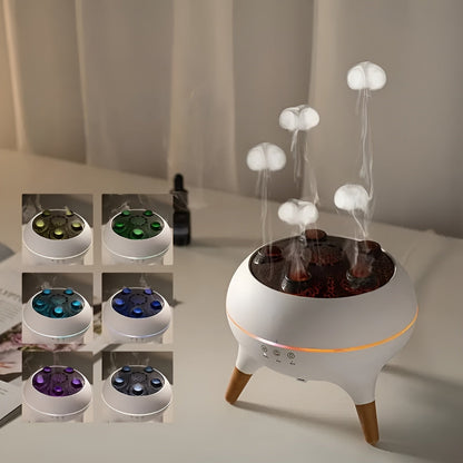 Jellyfish-Shaped Aroma Diffuser with Color Change & Remote Control