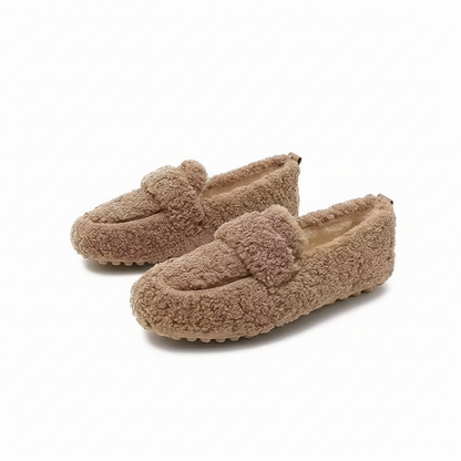 Cozy Plush-Lined Slippers with Memory Foam Comfort