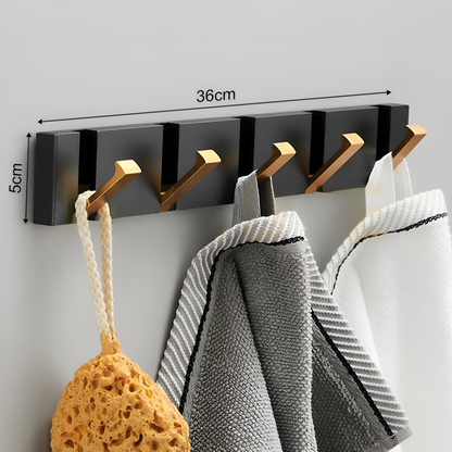 Foldable Wall Hook in Stainless Steel | Adhesive Towel & Coat Hook | Space-Saving Design for Bathroom, Kitchen & Hallway