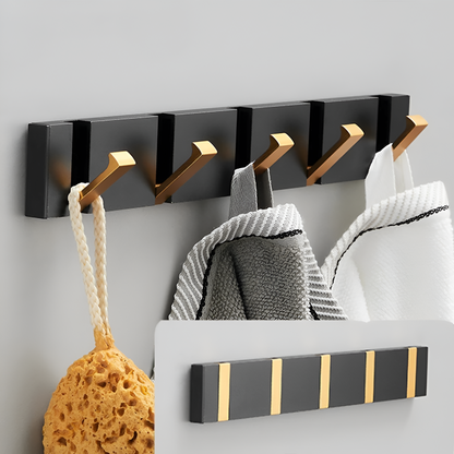 Foldable Wall Hook in Stainless Steel | Adhesive Towel & Coat Hook | Space-Saving Design for Bathroom, Kitchen & Hallway