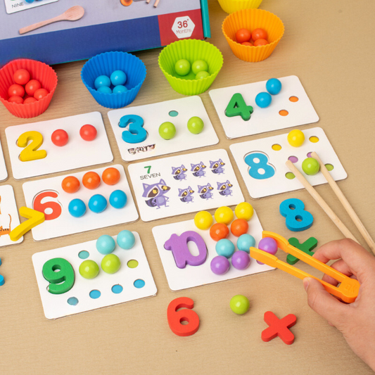 Montessori Learning Set for Colors and Numbers